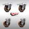 Service Caster 4 Inch SS High Temp Glass Filled Nylon Bolt Hole Caster Set with 2 Lock Brakes SCC-SSBHTTL20S414-GFNSHT-2-S-2 - alternate 1